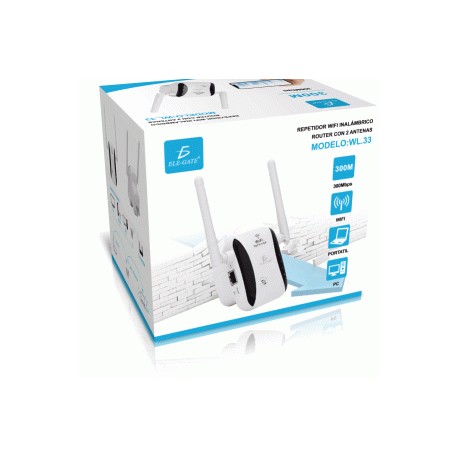 Repetidor Wifi Inalámbrico Router Con 2 Antenas WL.33