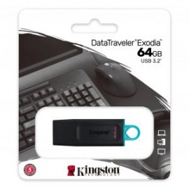 9829 MEMORIA USB 64GB DATATRAVELER EXODIA KINGSTON