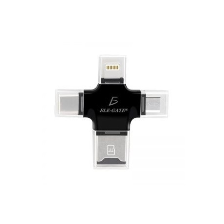 Adaptado Lighting Otg Lector Type-c Mirco USB 4 in 1