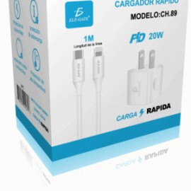 CARGADOR TIPO IPHONE 20W ELEGATE CH.89