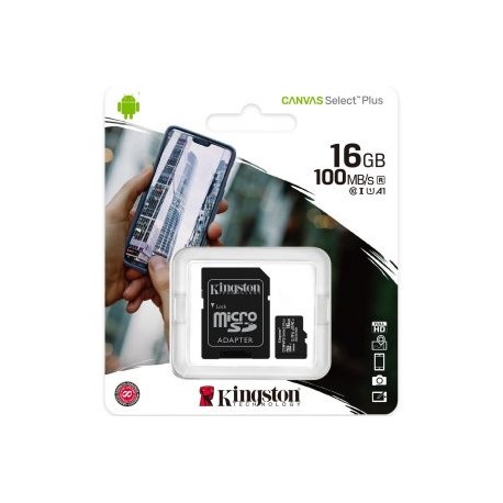 Tarjeta de Memoria Kingston Micro SD 16GB Class 10